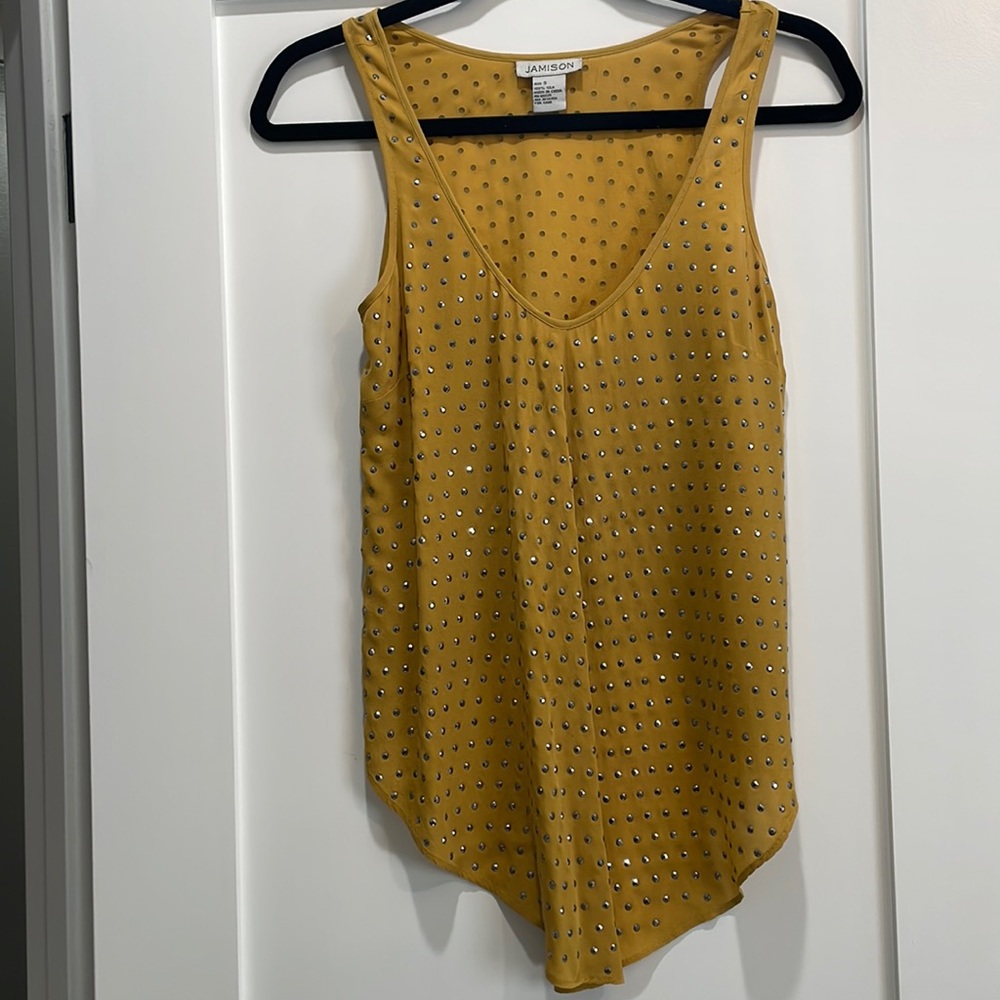 Jamison Silk Studded Tank